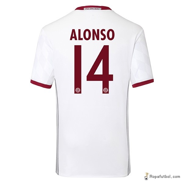 Camiseta Bayern de Múnich Replica Tercera Ropa Alonso 2016/17 Blanco